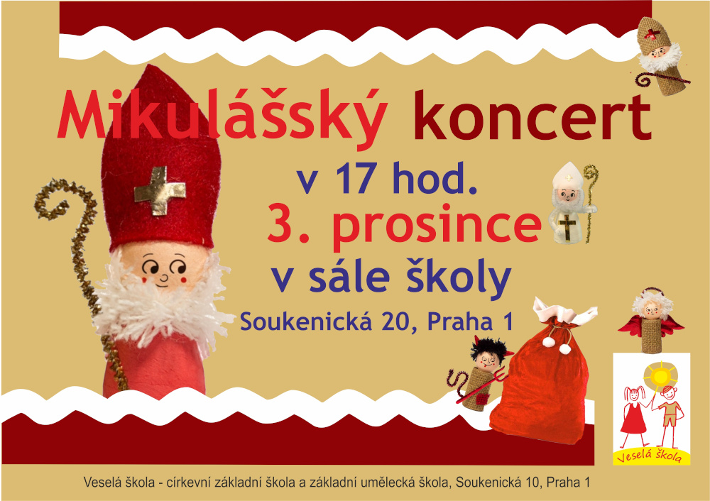 Mikulášský koncert ve Veselé škole 