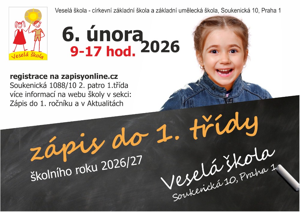 Spuštěna registrace pro zápis do 1. třídy ŠR 26-27