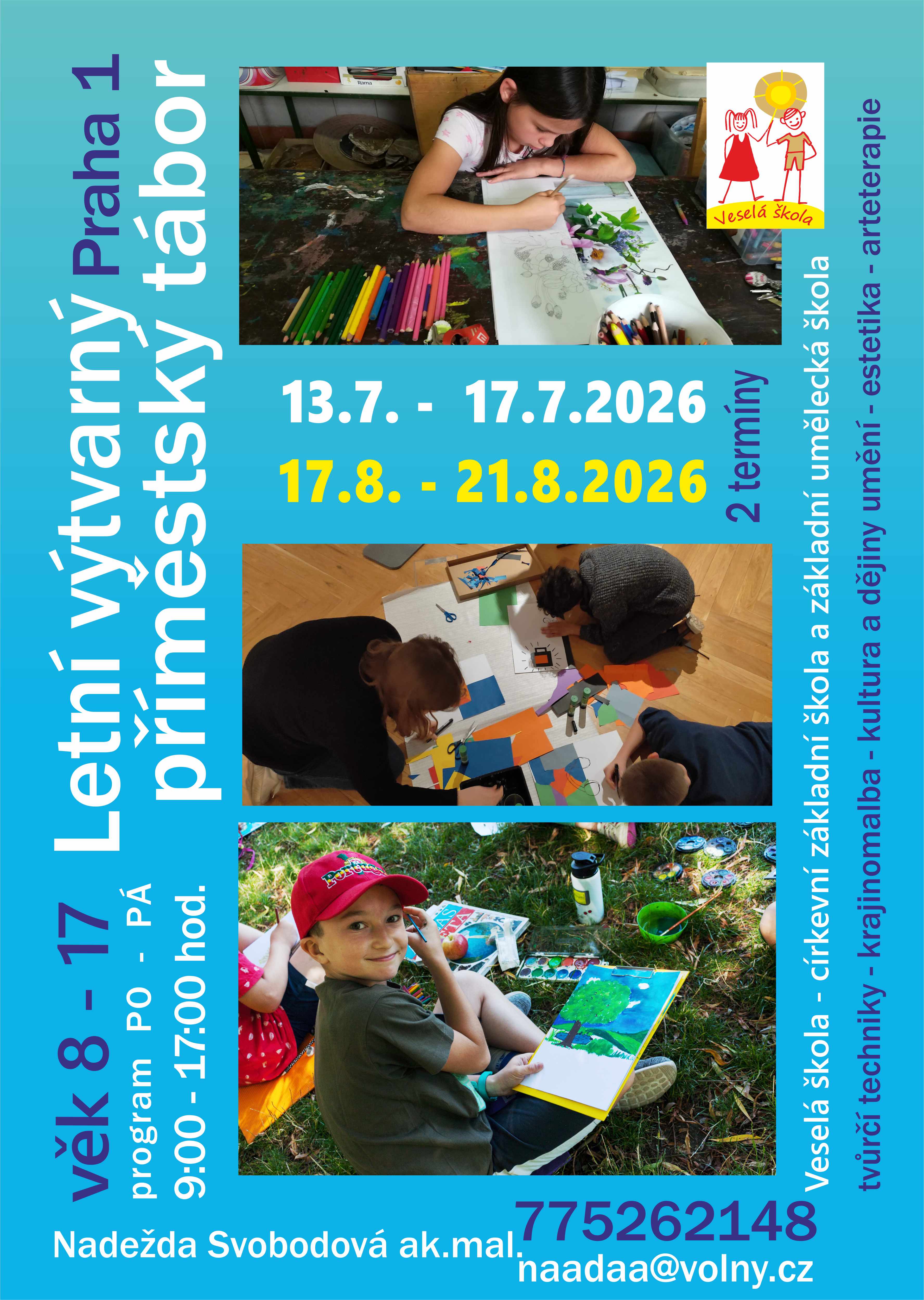 Letní výtvarný příměstský tábor - termín v červenci i v srpnu