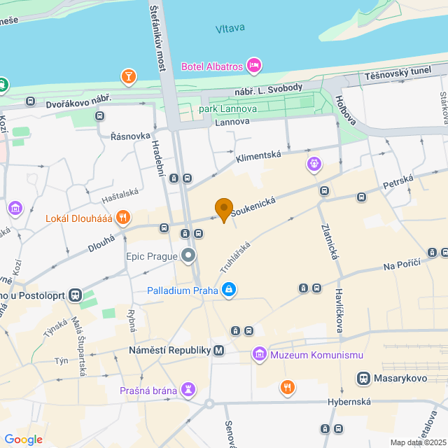 Obrázek mapy, kde se nachází škola